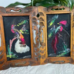 Antique Plumeria - Mexican Feathercraft Souvenirs